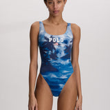 Polo Ralph Lauren Scenic Scoop Tank Swimsuit - Multi - Simply Beach UK