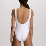 Polo Ralph Lauren USA Logo Scoop Tank Swimsuit - White - Simply Beach UK