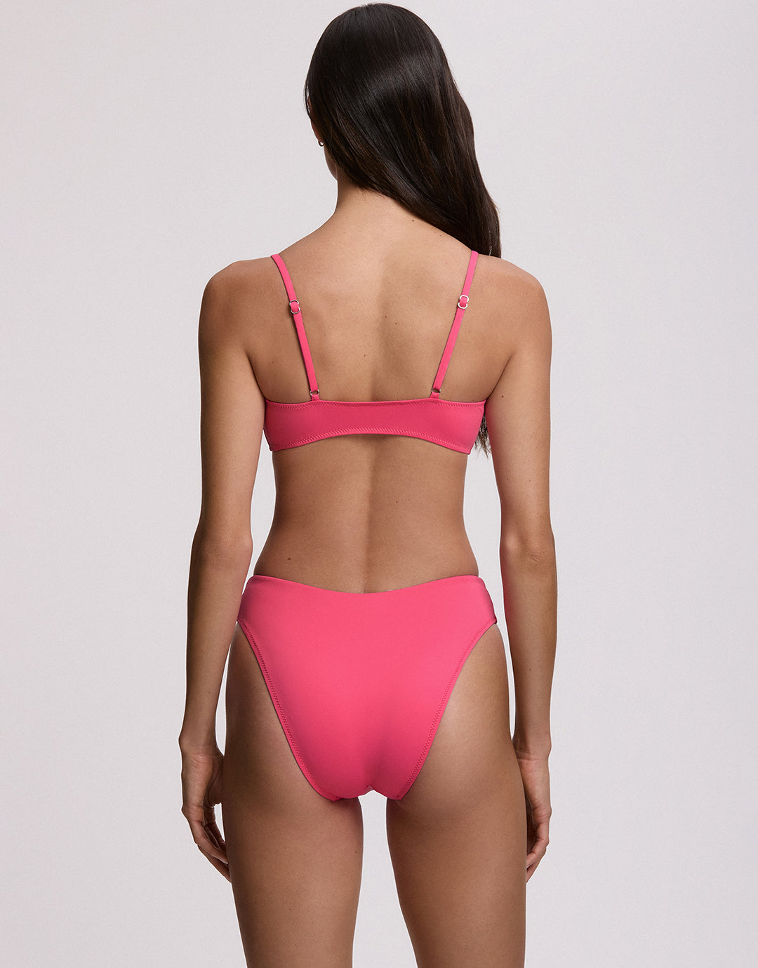 Polo Ralph Lauren Color Shop Modern High Leg Bikini Pant - Desert Pink - Simply Beach UK