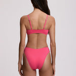 Polo Ralph Lauren Color Shop Modern High Leg Bikini Pant - Desert Pink - Simply Beach UK