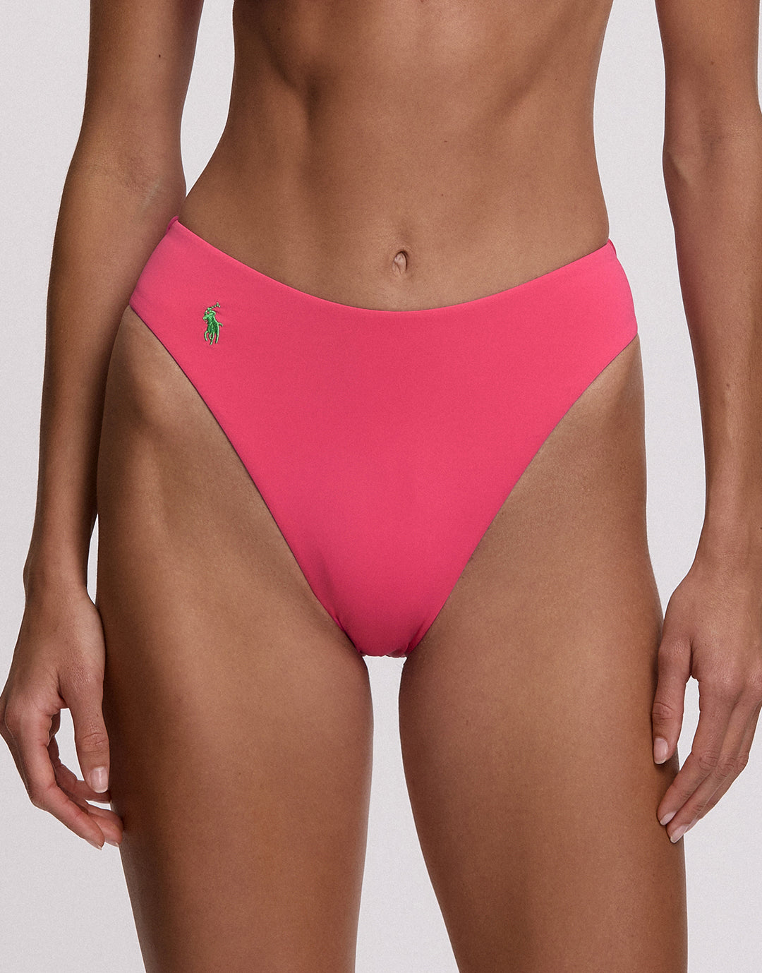 Polo Ralph Lauren Color Shop Modern High Leg Bikini Pant - Desert Pink - Simply Beach UK