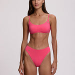 Polo Ralph Lauren Color Shop Modern High Leg Bikini Pant - Desert Pink - Simply Beach UK
