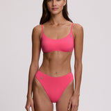 Polo Ralph Lauren Color Shop Modern High Leg Bikini Pant - Desert Pink - Simply Beach UK