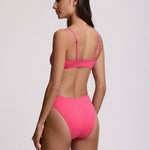 Polo Ralph Lauren Color Shop Modern High Leg Bikini Pant - Desert Pink - Simply Beach UK