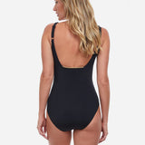 Onyx Square Neck Swimsuit - Black - Simply Beach UK