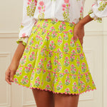 Elsie Mini Skirt - Lime Tulip - Simply Beach UK
