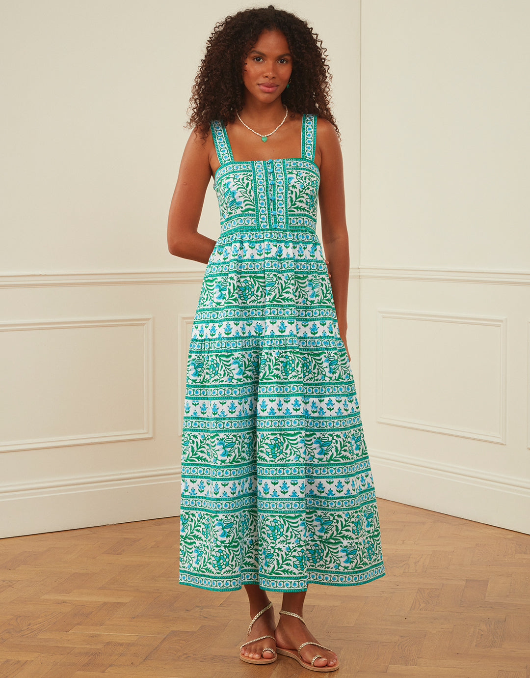 Lucia Dress Aqua Mix