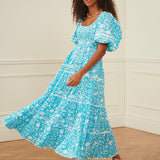 Angelina Dress - Aqua Begonia - Simply Beach UK