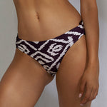 Makro Notion Ring Side Hipster Bikini Pant - Cream Aubergine - Simply Beach UK