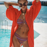 Salt Boho Shirt - Red - Simply Beach UK