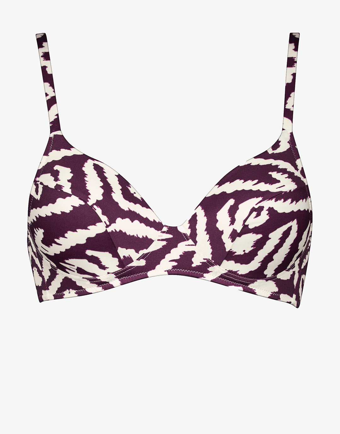 Makro Notion Moulded Bikini Top - Cream Aubergine - Simply Beach UK