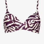 Makro Notion Moulded Bikini Top - Cream Aubergine - Simply Beach UK