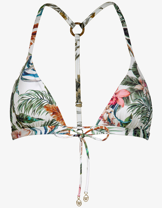 Exotic Dive T Back Triangle Bikini Top - Retro Tropics - Simply Beach UK