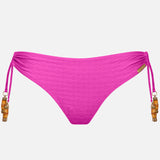 Bamboo Solids Loop Tie Bikini Pant - Intense Pink - Simply Beach UK