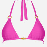 Bamboo Solids Triangle Bikini Top - Intense Pink - Simply Beach UK