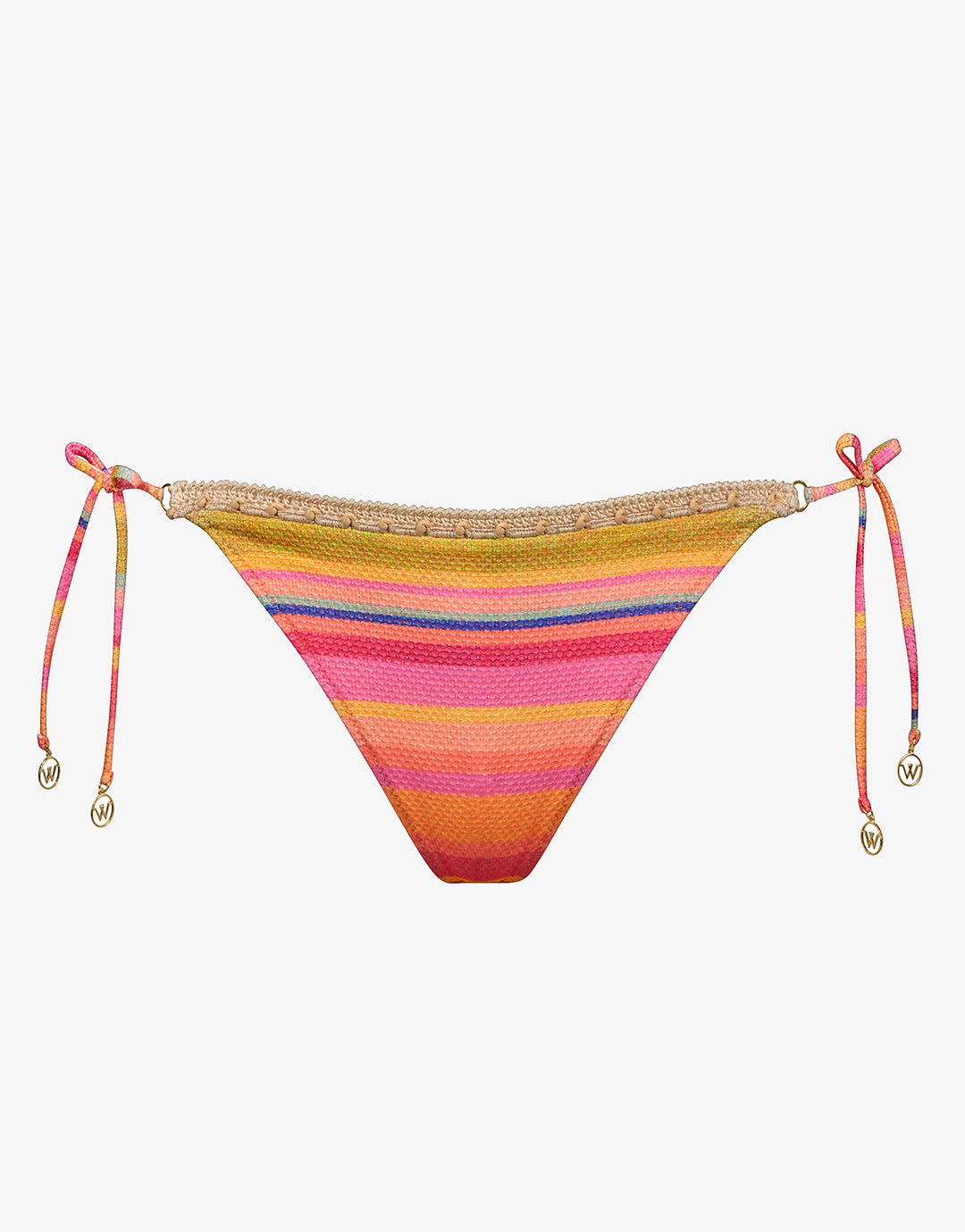 Dopamine Stripe Tie Side Bikini Pant - Dopamine Brights - Simply Beach UK
