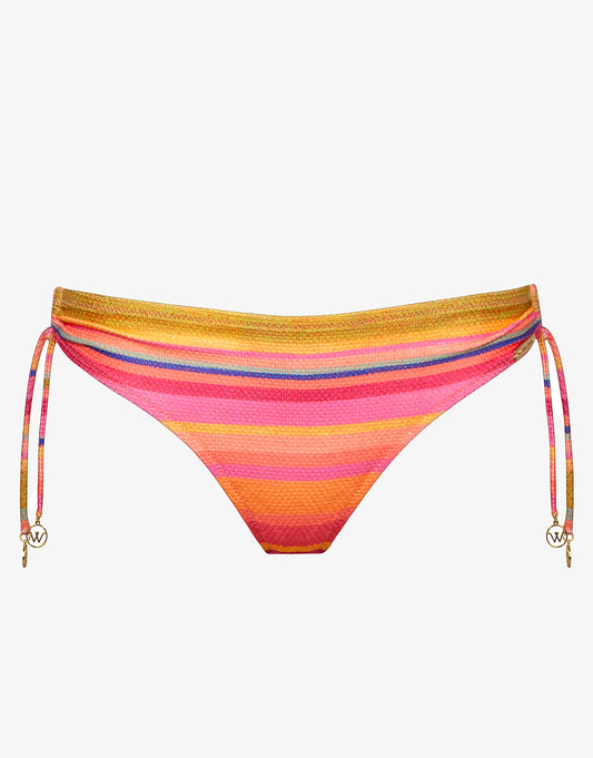 Dopamine Stripe Loop Side Bikini Pant - Dopamine Brights - Simply Beach UK