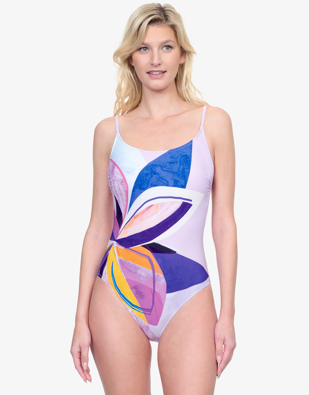 Paradiso Round Neck Swimsuit - Multi - Simply Beach UK