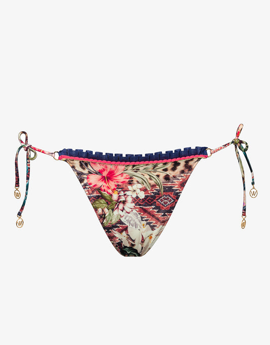 Leo Allures Tie Side Bikini Pant - Wild Tropics - Simply Beach UK