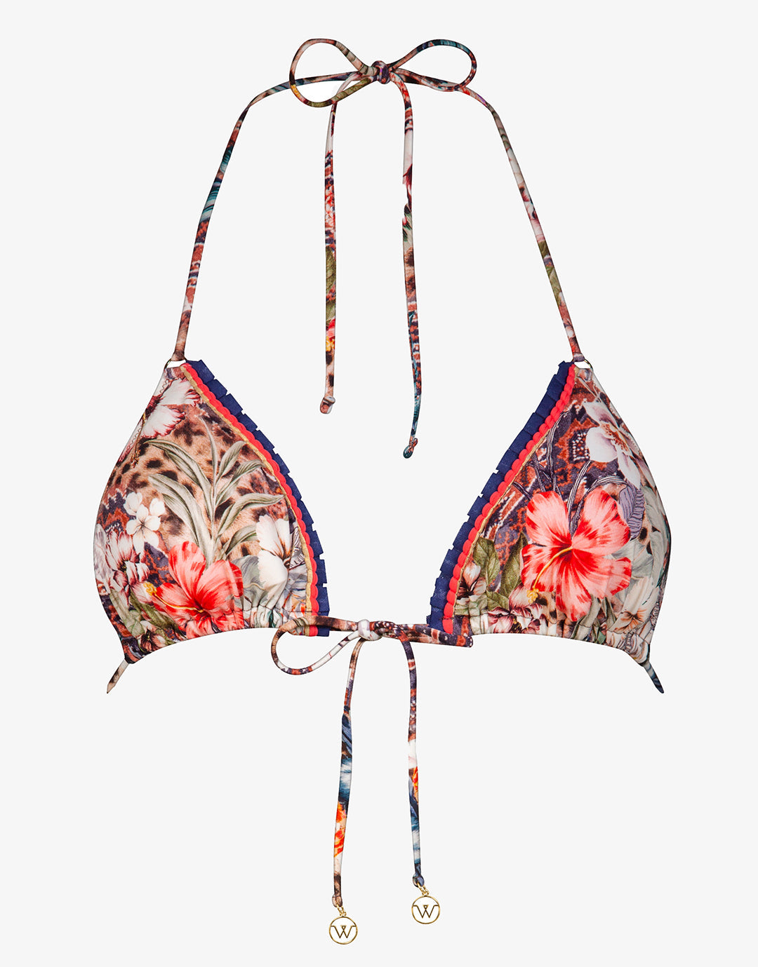 Leo Allures Triangle Bikini Top - Wild Tropics - Simply Beach UK