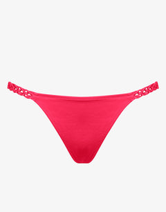 Macrame Love Bikini Pant - Luscious Red - Simply Beach UK
