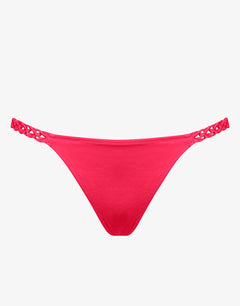 Macrame Love Bikini Pant - Luscious Red - Simply Beach UK