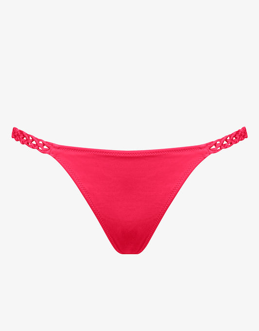 Macrame Love Bikini Pant - Luscious Red - Simply Beach UK