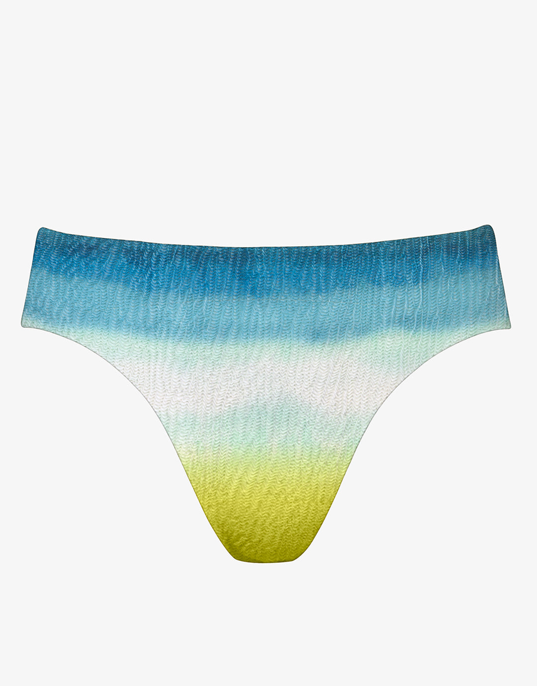 Ombre Flow High Leg Bikini Pant - Aqua Shades - Simply Beach UK