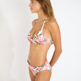 Tahiti Merenda Banded Bikini Pant - Blanc Floral - Simply Beach UK