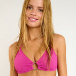 Banana Moon Colwin Kinew Ring Bikini Top - Fuchsia - Simply Beach UK