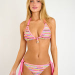Aguilas Likosima Triangle Bikini Set - Multicoloured - Simply Beach UK
