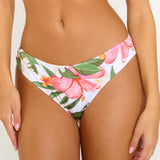 Tahiti Tupa Bikini Pant - Blanc Floral - Simply Beach UK
