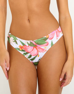 Tahiti Tupa Bikini Pant - Blanc Floral - Simply Beach UK