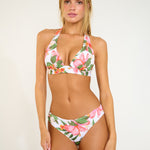 Tahiti Tupa Bikini Pant - Blanc Floral - Simply Beach UK