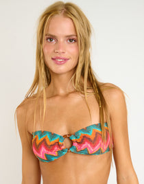 Banana Moon Nalika Myero Bandeau Bikini Top - Orange - Simply Beach UK