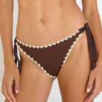 Banana Moon Dakota Dimka Tie Side Bikini Pant - Chocolat - Simply Beach UK