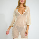 Hayato Octavie Beach Tunic - Ecru - Simply Beach UK