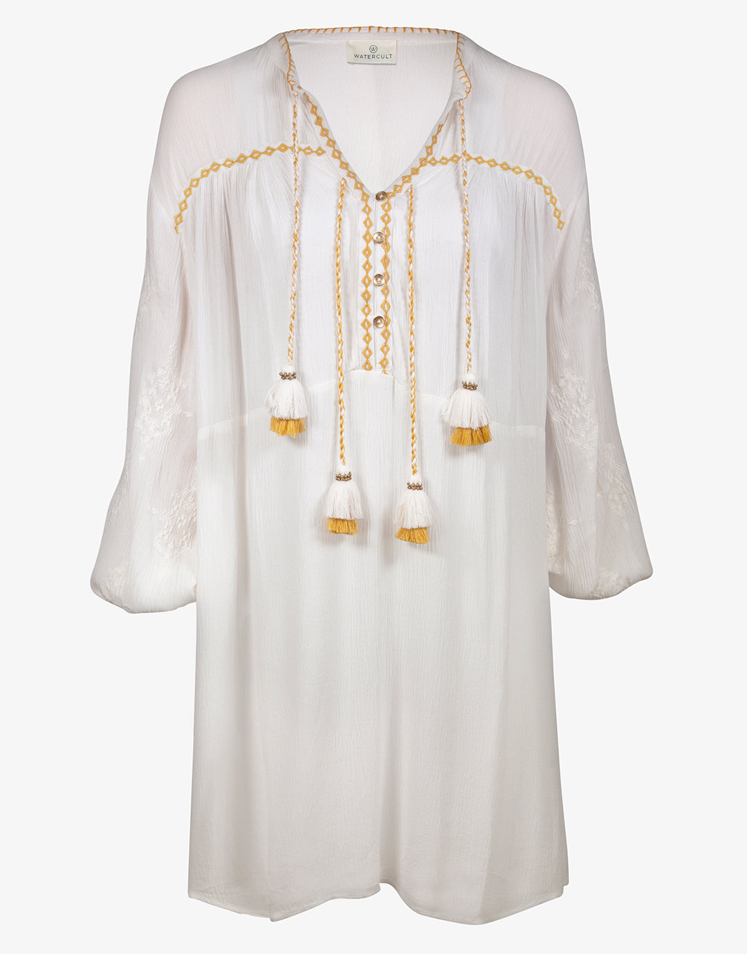 Kaftan Tunic - White and Pineapple - Simply Beach UK