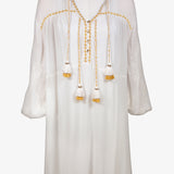 Kaftan Tunic - White and Pineapple - Simply Beach UK