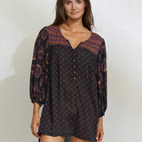 Eclectic Flames Tunic - Black - Simply Beach UK