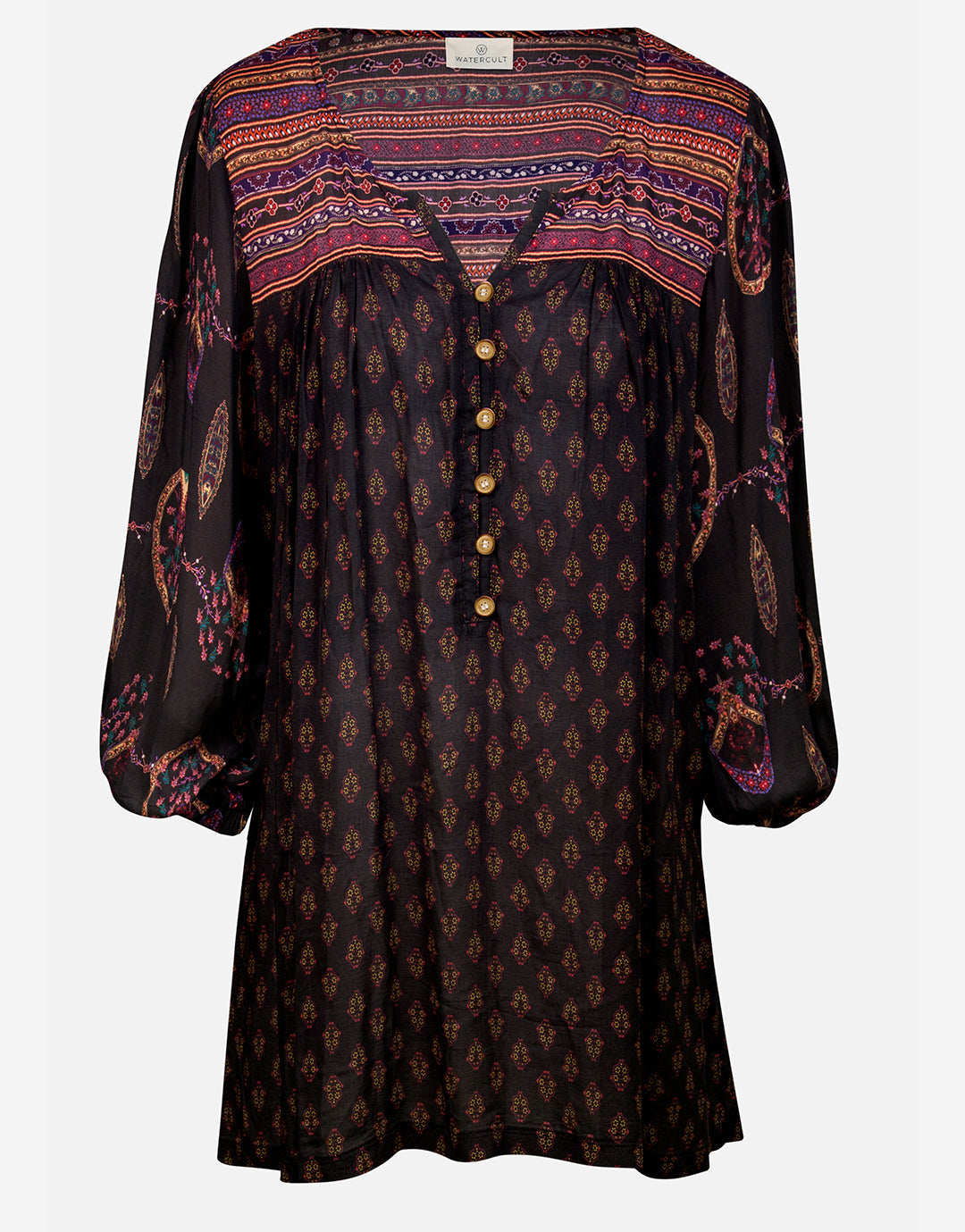 Eclectic Flames Tunic - Black - Simply Beach UK