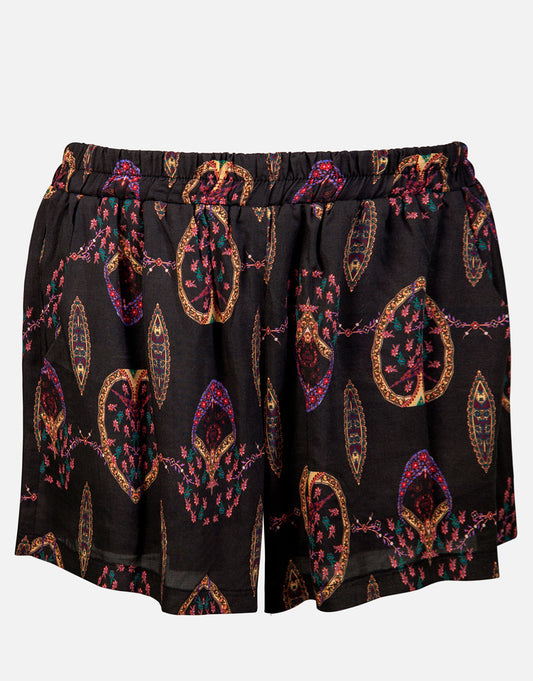 Eclectic Flames Shorts - Black - Simply Beach UK