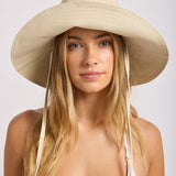 Tie Up Bucket Hat - Ecru