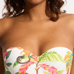 Tropica Bustier Bandeau Bikini Top - Ecru - Simply Beach UK