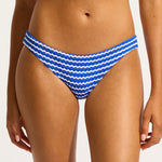 Mesh Effect Hipster Bikini Pant - Azure - Simply Beach UK