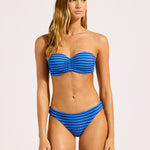 Mesh Effect Hipster Bikini Pant - Sapphire - Simply Beach UK
