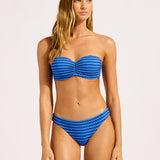 Mesh Effect Hipster Bikini Pant - Sapphire - Simply Beach UK