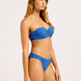 Mesh Effect Hipster Bikini Pant - Sapphire - Simply Beach UK