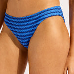 Mesh Effect Hipster Bikini Pant - Sapphire - Simply Beach UK