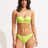 Sienna Bustier Bandeau Bikini Top - Celery - Simply Beach UK